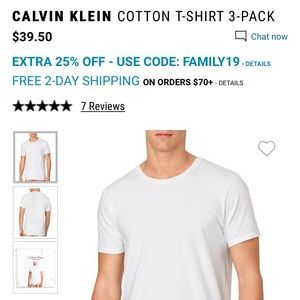 3 pack of Calvin Klein shirts